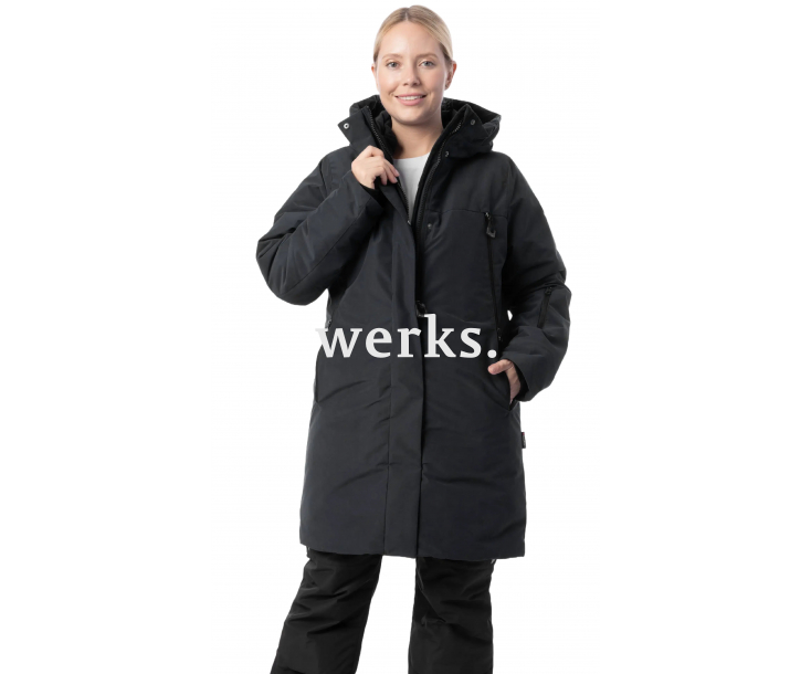 Зимняя женская куртка-парка Brodeks KW258 черный (M)