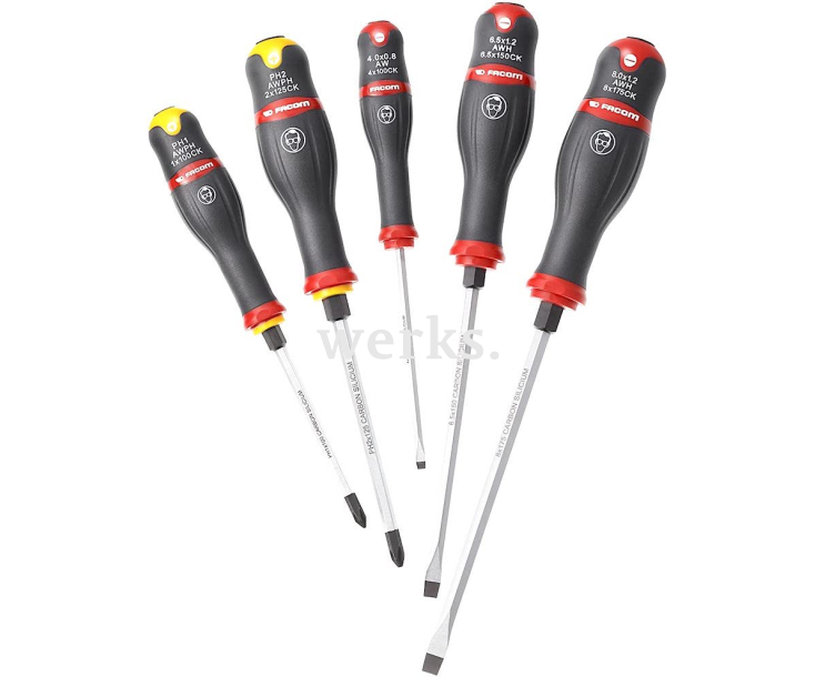 Набор ударных отверток Protwist SL PH Facom AWCK.J5PB 5 предметов