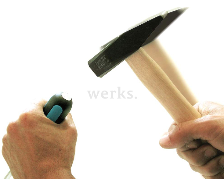 Отвертка шлицевая ударная 7.0Х1.0х125 Hazet 801U-70 с гайкой для ключа