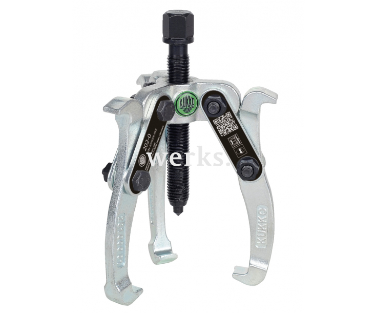 Универсальный трёхзахватный съёмник с разворотными захватами KUKKO 202-0