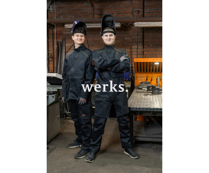 Куртка сварщика 2 класса Brodeks FS 28-02 черный (XS)