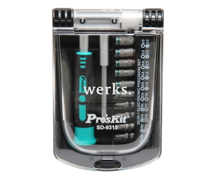 Отвертка с набором прецизионных бит ProsKit SD-9315