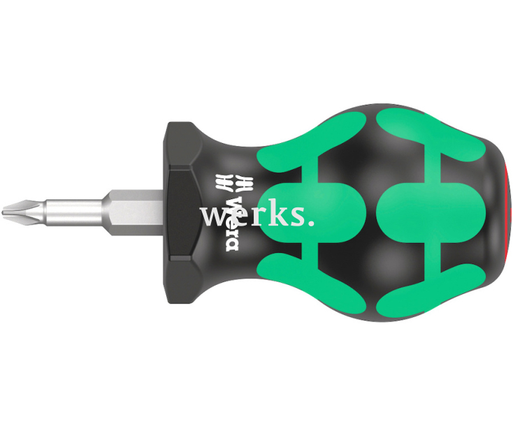 Короткая отвертка/отвертка для карбюратора Stubby 350 PH Wera, PH2 х 25 мм, WE-008851