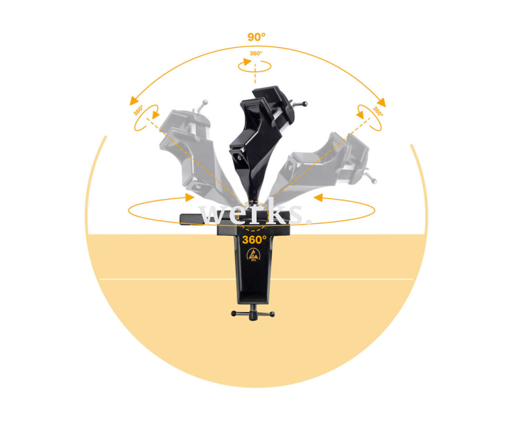 Головка тисков ESD SPANNFIX со сменными захватами Bernstein BS-9-252 ESD