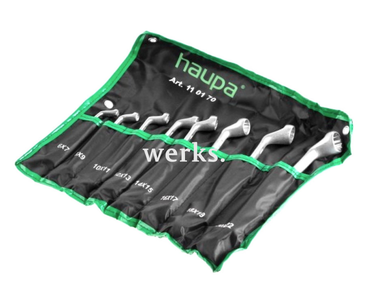 Набор гаечных ключей двусторонних накидных Haupa 110170 8 предметов