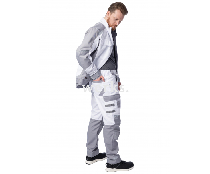 Брюки Brodeks KS302 белый/серый (52)