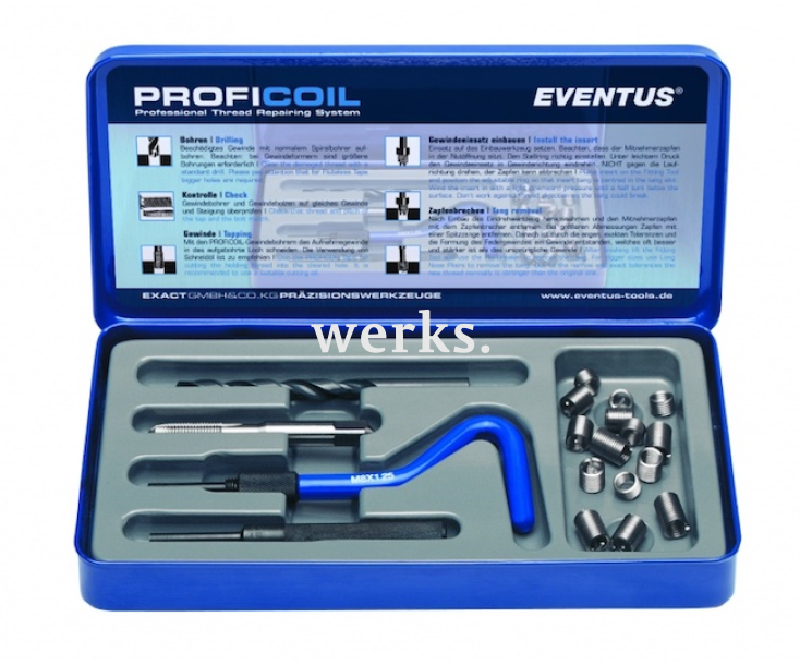 Набор для восстановления резьбы M12х1.25 Exact GQ-40315