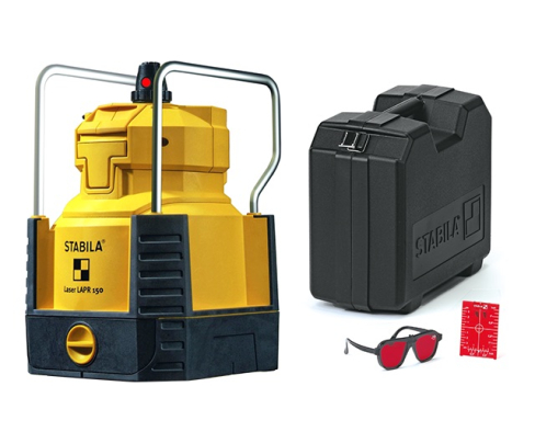 Нивелир лазерный ротационный  LAPR 150  Stabila 18458 со штативом и рейкой
