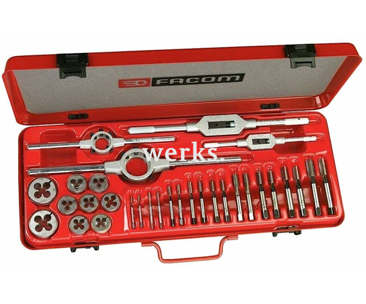 Набор для нарезания резьбы 31 предмет Facom 221.227SJ1