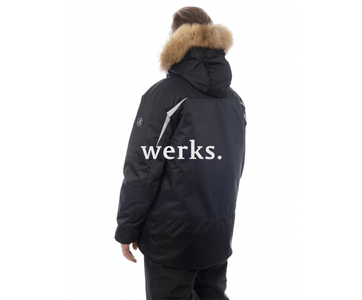 Зимняя рабочая куртка Brodeks KW 231 синий/черный с опушкой (XXXL)