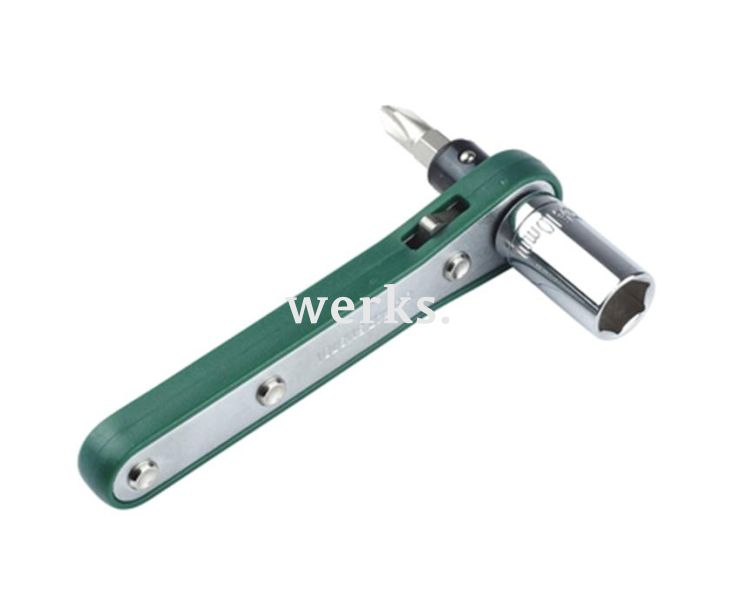 Трещотка двусторонняя с битами ProsKit 1PK-202A