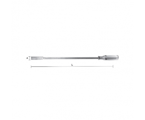 Скребок с деревянной рукояткой искробезопасный 540 мм, серия 045 Metalminotti 045-5400