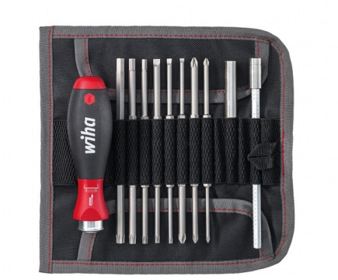 Набор бит с рукояткой Wiha для обслуживания распределительных шкафов 79187 T04 41223, 19 предметов