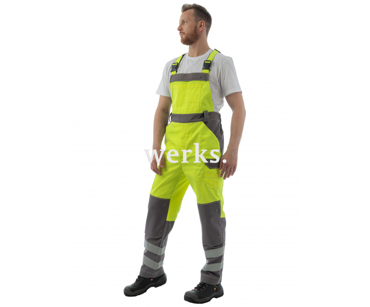 Мультизащитный полукомбинезон Brodeks MS48-61 желтый/серый (XXXL)