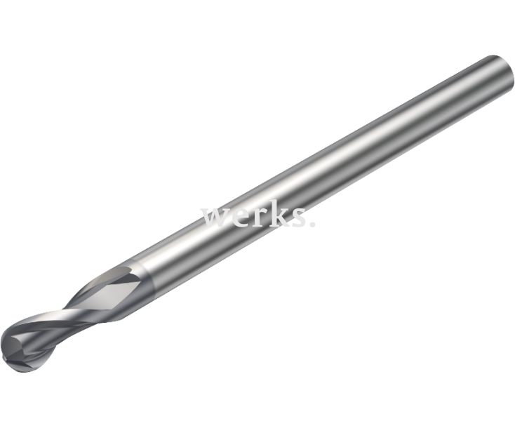 Цельнотвёрдосплавная концевая сферическая фреза для профильной обработки Sandvik R216.42-06030-AQ09G P10