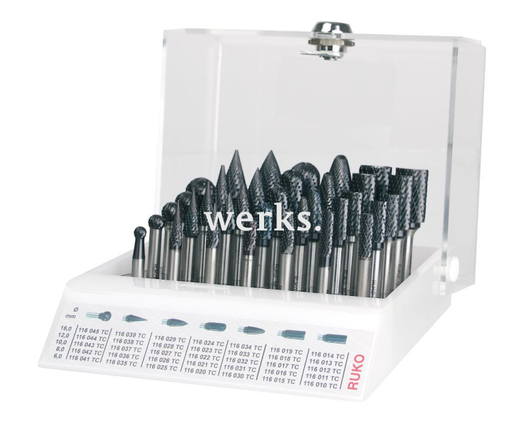 Набор бор-фрез твердосплавных Ruko 116008 35 шт.
