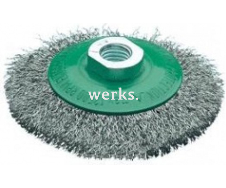 Щетка коническая нерж. гофр. Ø100 мм Lessmann 422 367