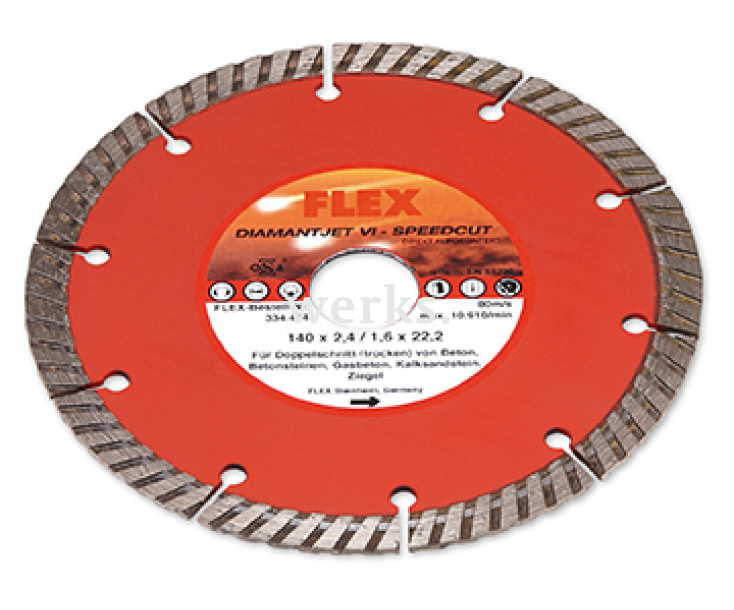 Алмазный отрезной диск 140 x 22,2 мм Flex Diamantjet VI 334464