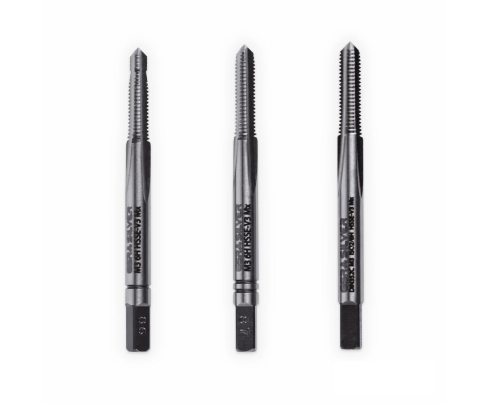 Метчики ручные HSSE-V3 DIN 352 6H M 3 набор (3 шт) для титановых сплавов GSR B09407130