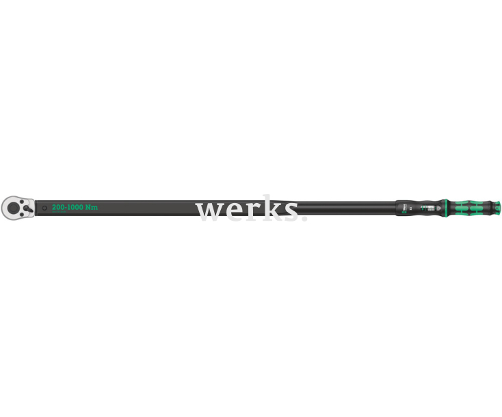 Динамометрический ключ Wera Click-Torque E 1 200-1000 Nm с трещоткой с реверсом WE-075630