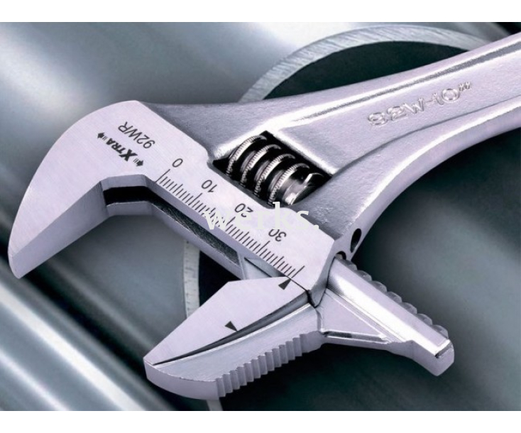 Ключ гаечный разводной со съемными губками хромированный 34 мм Irega 92WR(CN-MM-P)/CE-8