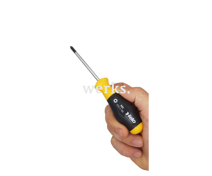 Отвертка Felo серия 900 PH1 x 80 Phillips крестовая 90210210