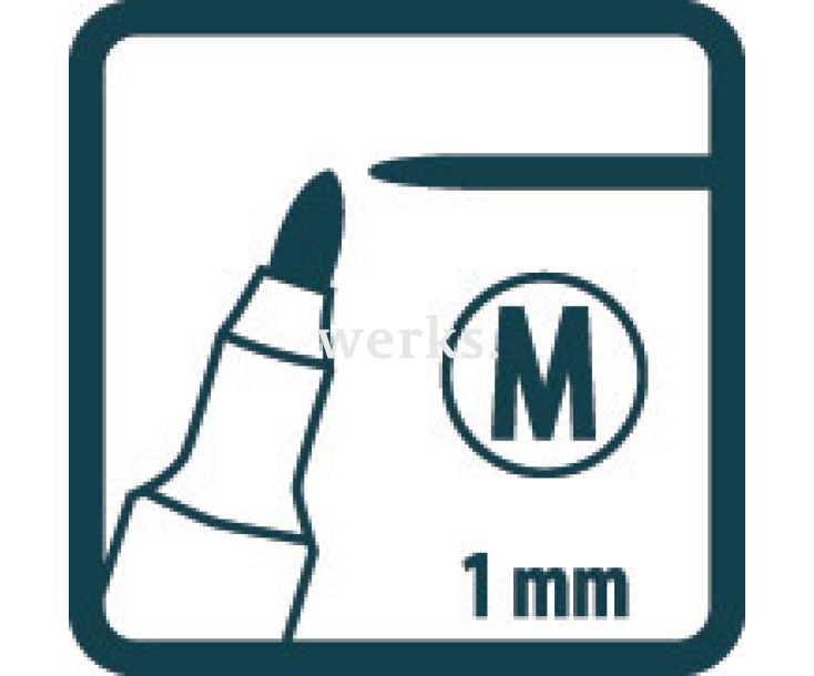 Маркер Classic Medium тонкий черный Pica 534/46