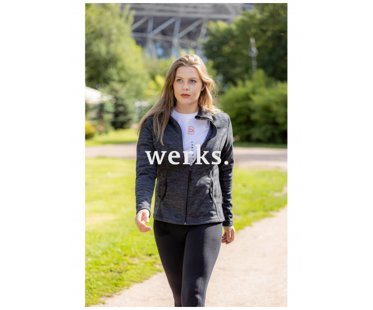 Женская толстовка флисовая Brodeks KS244 cation серый (L)