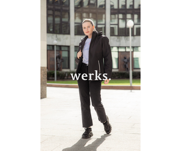 Женская летняя куртка-парка Brodeks KS 238 черный (XXL)