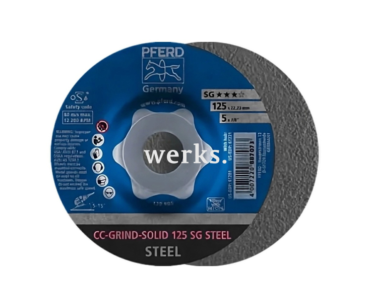 Фибродиск Pferd CC-GRIND-SOLID 125 SG STEEL