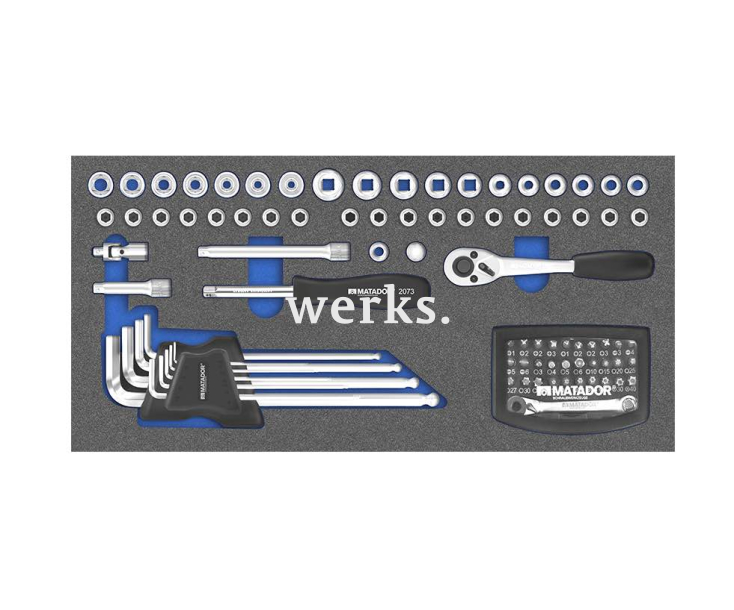 Набор бит и головок 1/4" в ложементе 8164 MTS-R/V Matador 81641201 85 предметов