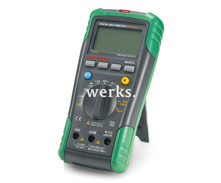 Мультиметр цифровой + кабельный тестер Mastech MS8236