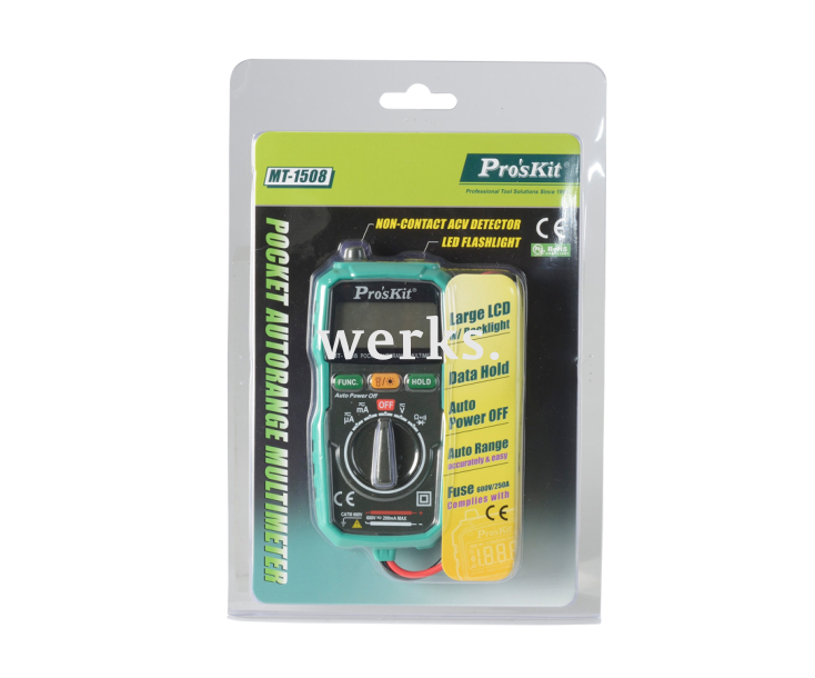 Мультиметр цифровой карманный ProsKit MT-1508