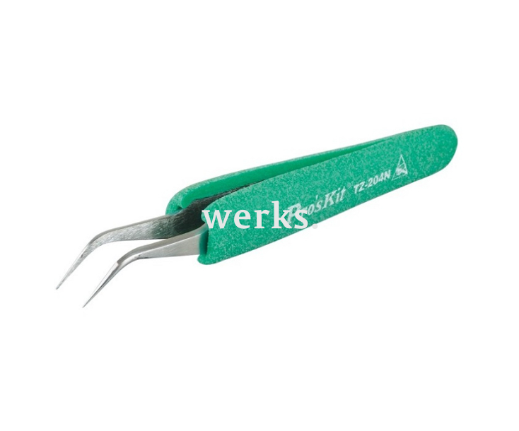 Пинцет изогнутый антистатический ProsKit TZ-204N