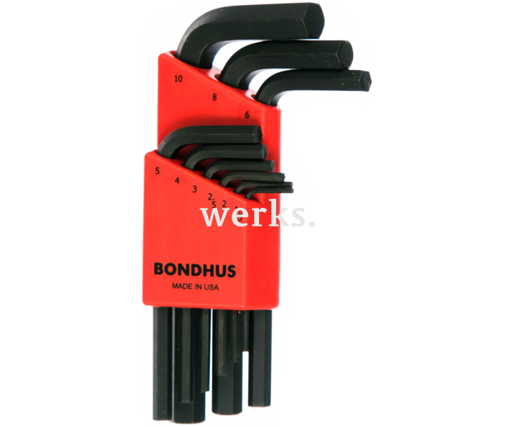 Набор штифтовых ключей HEX Bondhus 12299 коротких 9 предметов
