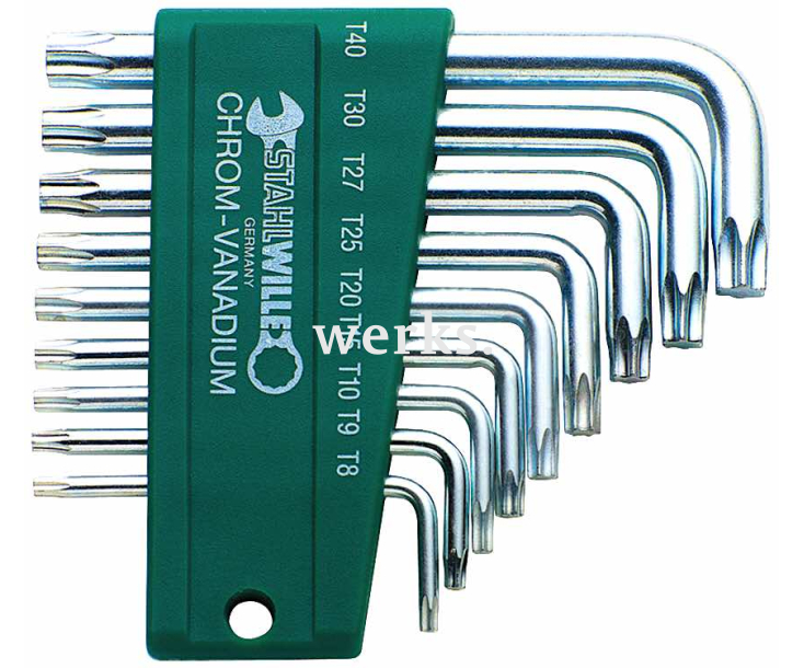 Набор штифтовых ключей TORX 10766/9 Stahlwille 96432202, 9 пр.