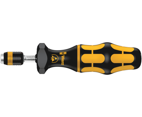 Регулируемая динамометрическая отвертка 0,30-1,00 Нм с патроном Rapidaptor Wera Kraftform 7431 ESD WE-074782