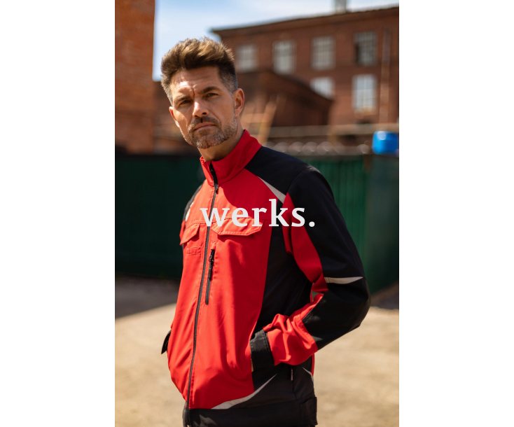 Летняя куртка Brodeks KS 202 красный/черный (L)