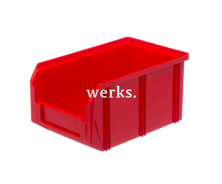 Пластиковый ящик Стелла-техник V-2-красный 234х149х121мм, 3,8 литра