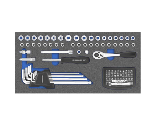 Набор бит и головок 1/4" в ложементе 8164 MTS-R/V Matador 81641201 85 предметов