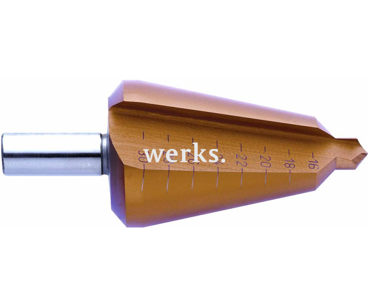 Набор конических сверл HSS-E TiN для тонких материалов Exact GQ-05248 4 предмета