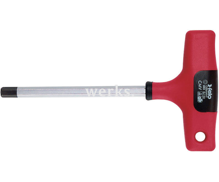 Отвертка Т-образная HEX Felo М4,0 x 150 30304580 для винтов с внутренним шестигранником