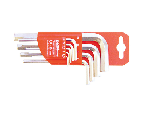 Набор Г-образных шестигранников в пластиковом держателе 727 CV Padre 72700000