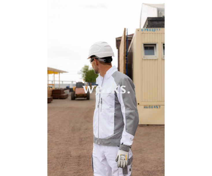 Куртка Brodeks KS202 белый/серый (M)