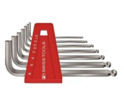 Набор штифтовых ключей HEX PB Swiss Tools PB 212.H-6 со сферической головкой 7 шт.