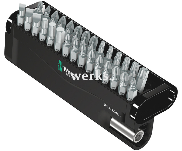 Набор насадок SL PH PZ TX HEX Wera Bit-Check 30 Metal 1 Wera WE-057434