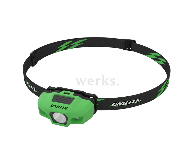 Фонарь налобный спортивный UNILITE SPORT-H1 зеленый
