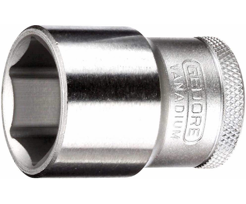 Головка торцовая метрическая шестигранная 1/2" 19 19 HEX Nut 19 мм Gedore 6131340