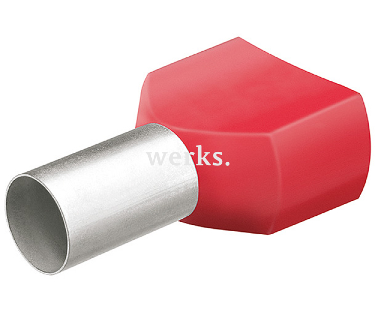 Сдвоенные концевые гильзы с пластиковым изолятором 50 шт. Knipex KN-9799377