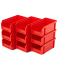Пластиковый ящик Стелла-техник V-1-К9-красный , комплект 9 штук